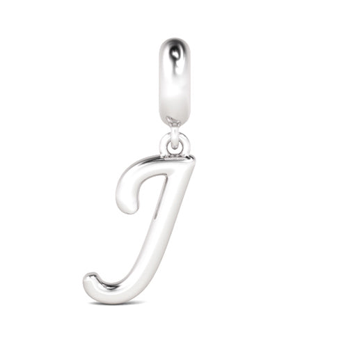 Gnoce "Joyful Day"  Letter J 925 Sterling Silver Dangling Charm Suit for Bracelet, Choker, Necklace_1
