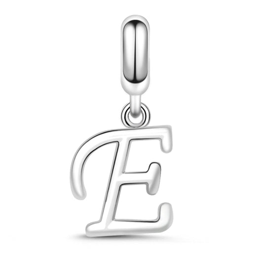 Gnoce "Enjoy Your Life" Letter E 925 Sterling Silver Dangling Charm Great for Bracelet, Choker, Necklace_1