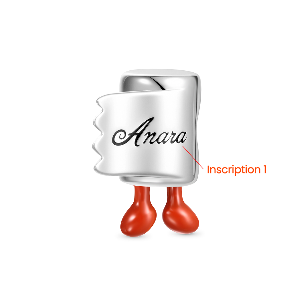 Gnoce Engravable Funny Toilet Paper Shaped Charm_3