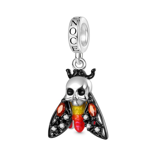Gnoce Glow-in-the-Dark Death Head Moth Pendant Dangle Charm_2