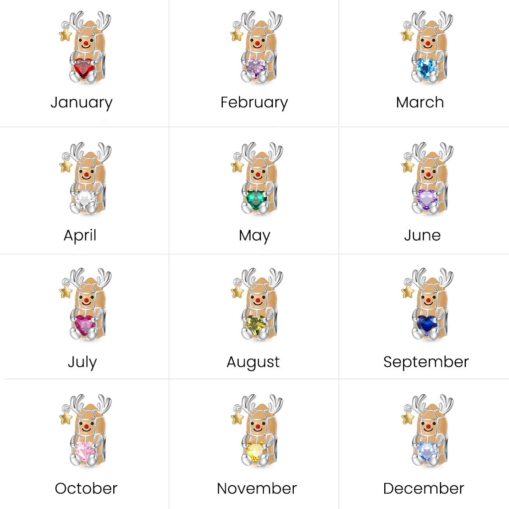 Gnoce Peanut Reindeer Embraces Heart Charm_5