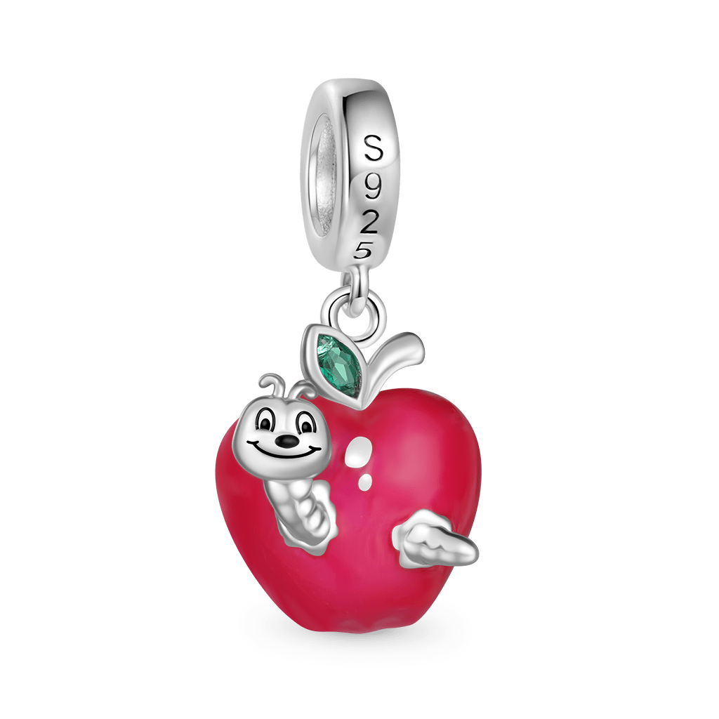 Gnoce Fun Sliding Colored Beads Bug Apple Pendant Dangle Charm_2