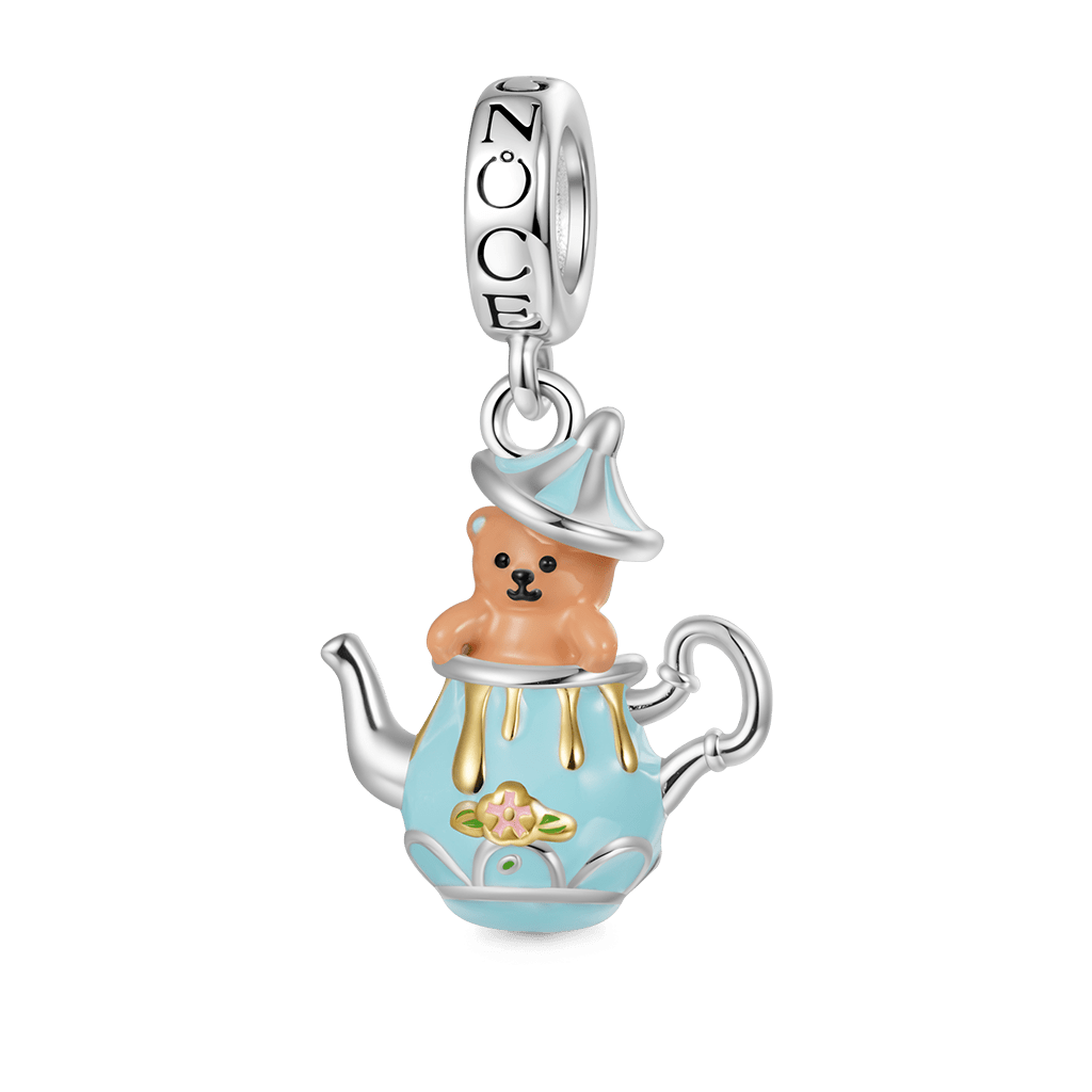 Gnoce Bear Teapot Pendant Dangle Charm_1