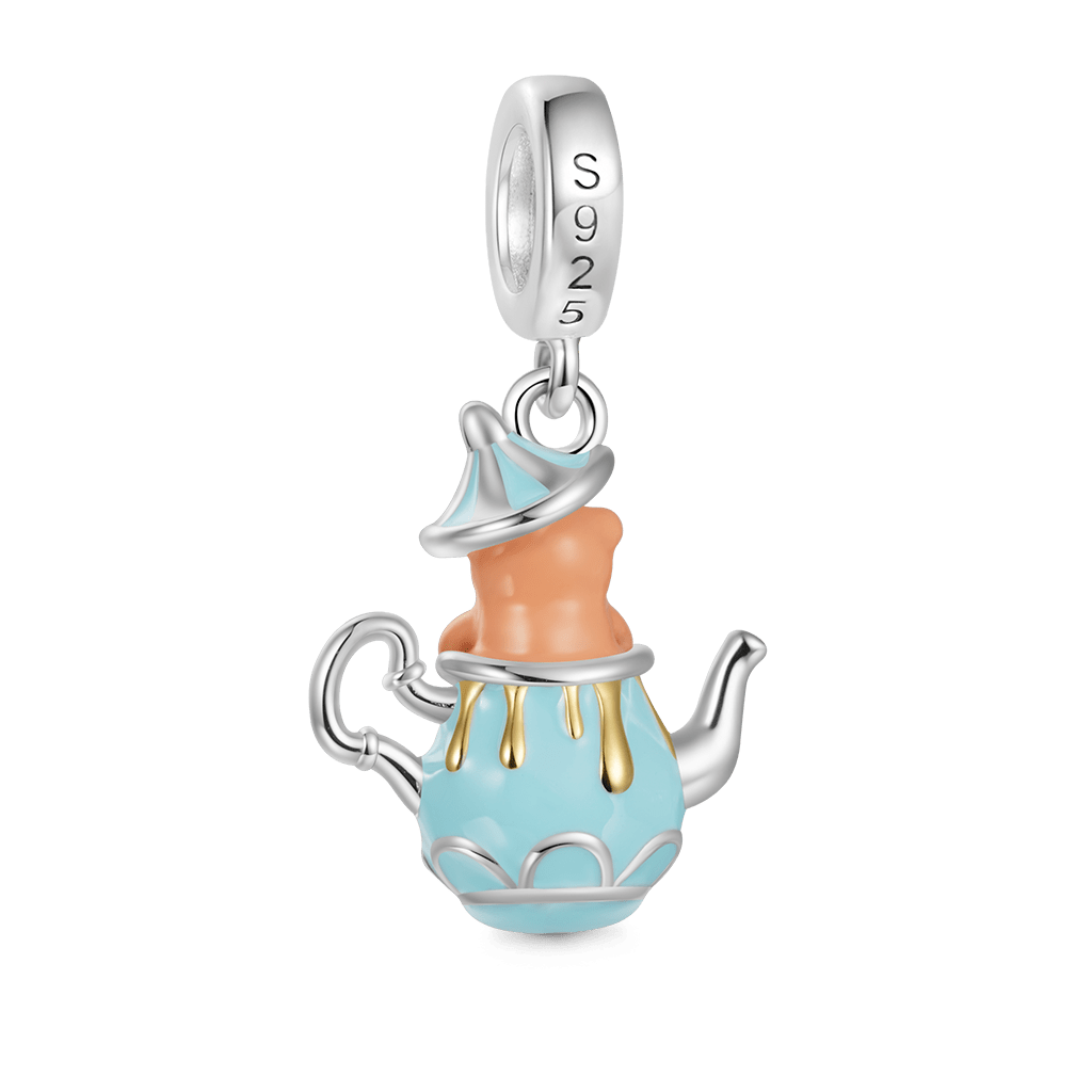 Gnoce Bear Teapot Pendant Dangle Charm_2