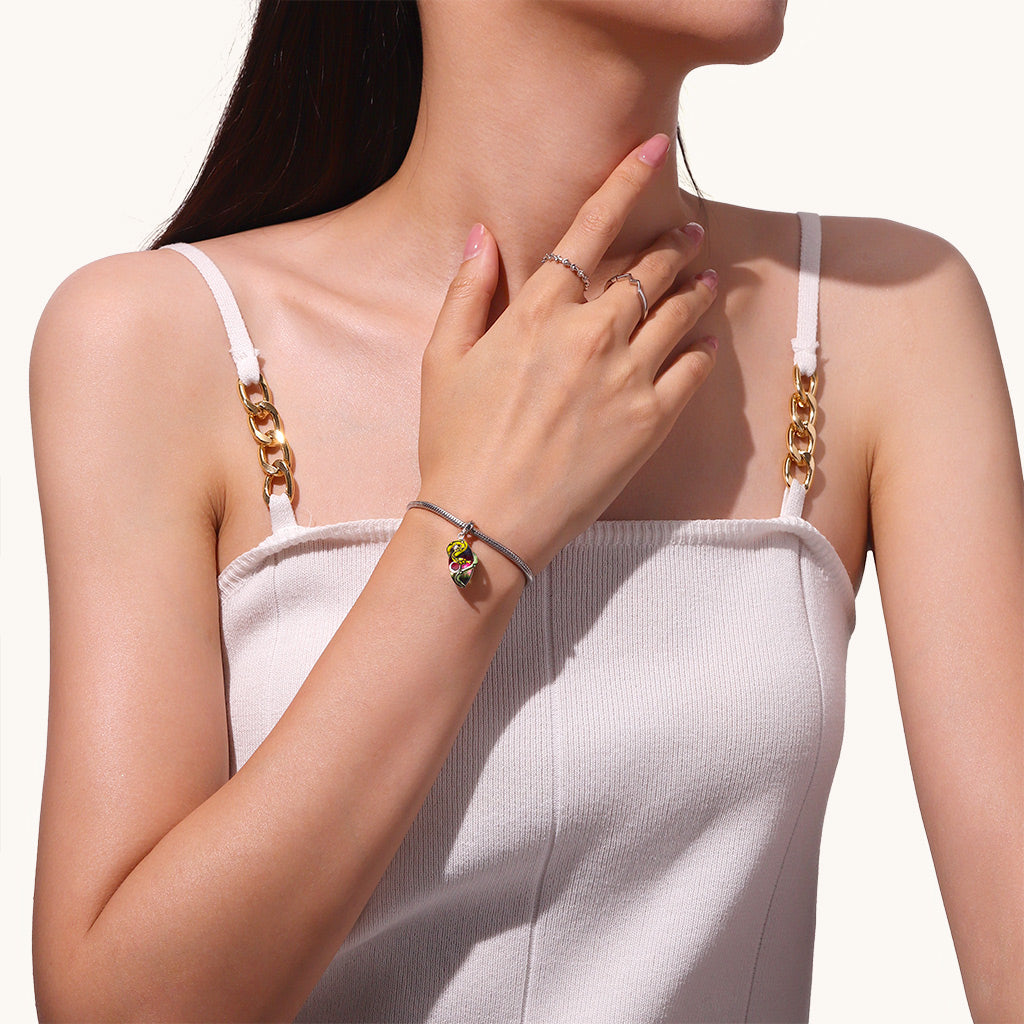 Gnoce Glow-in-the-Dark Snake Pendant Dangle Charm_5