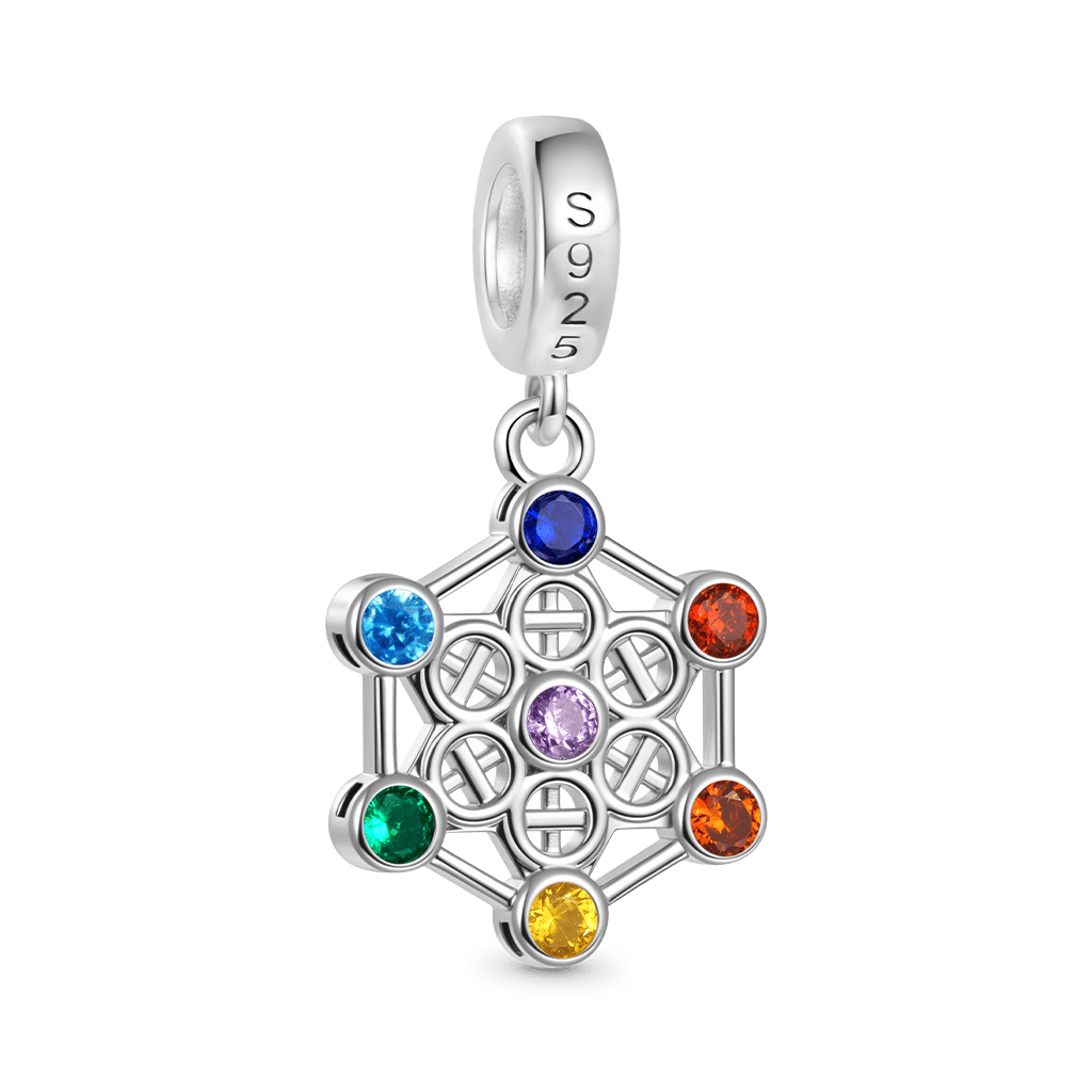 Gnoce Chakra Healing Glow-in-the-Dark Pendant Dangle Charm_3