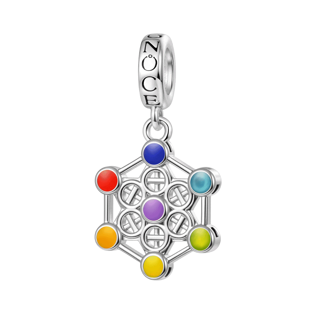 Gnoce Chakra Healing Glow-in-the-Dark Pendant Dangle Charm_1