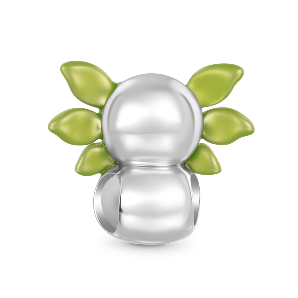 Gnoce Christmas Mexican Axolotl Snowman Glow-in-the-Dark Charm_3