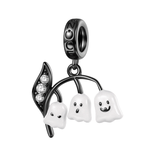 Gnoce Ghost Lily of the Valley Glow-in-the-Dark Pendant Dangle Charm_2