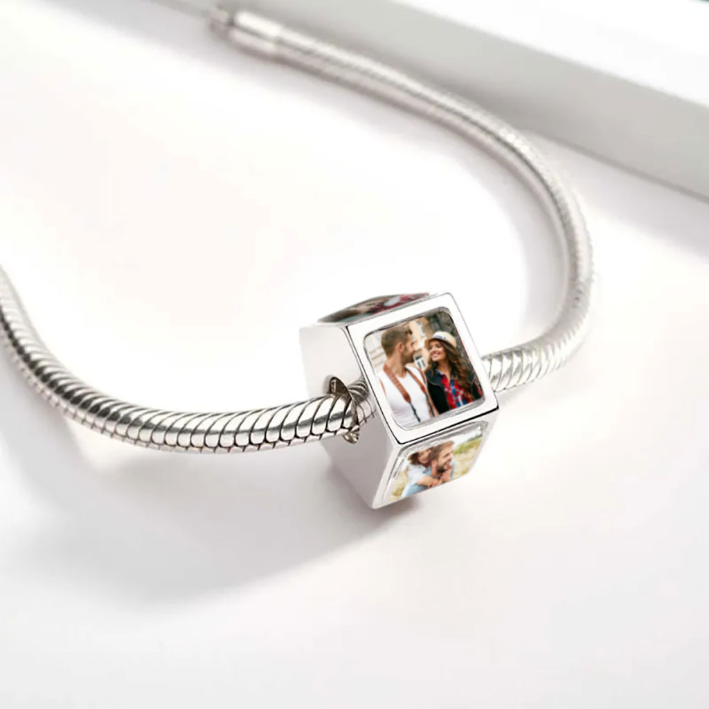 Gnoce Personalized 5 Side Photo Charm_5