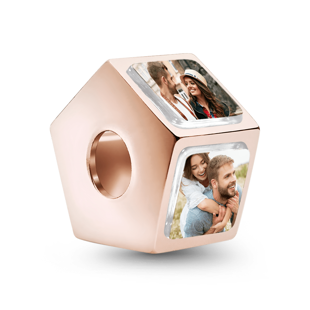 Gnoce Personalized 5 Side Photo Charm_3
