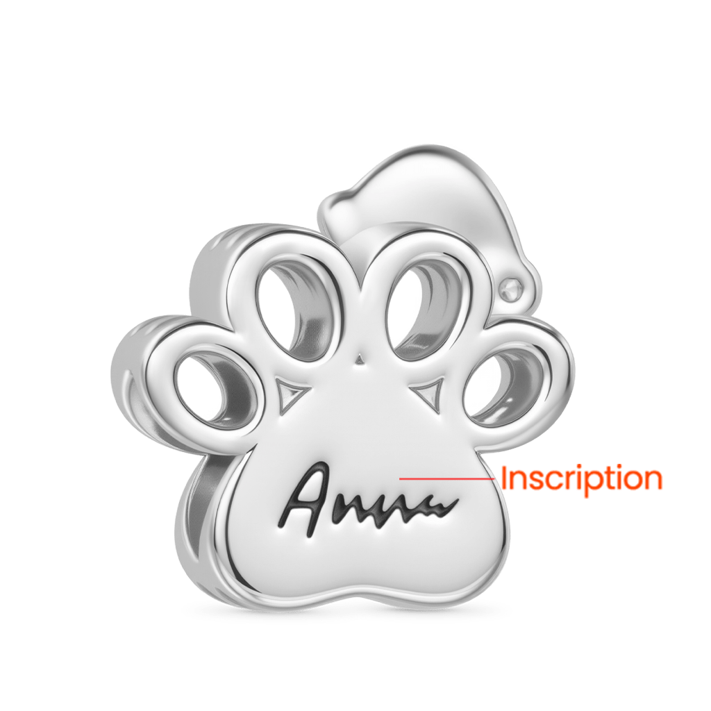 Gnoce Christmas Pet Paw Engravable Charm_5