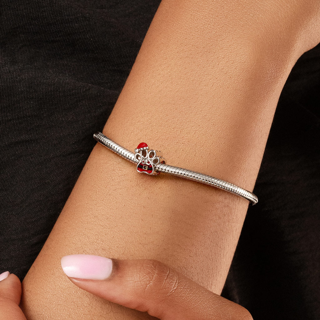 Gnoce Christmas Pet Paw Engravable Charm_2