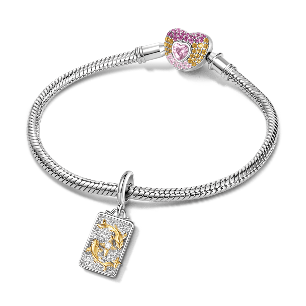 Gnoce Constellation Pisces Pendant Dangle Charm_3