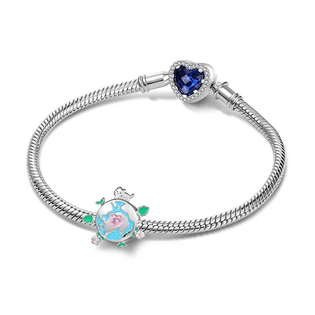 Gnoce "You are my world" Cat Earth Charm_3