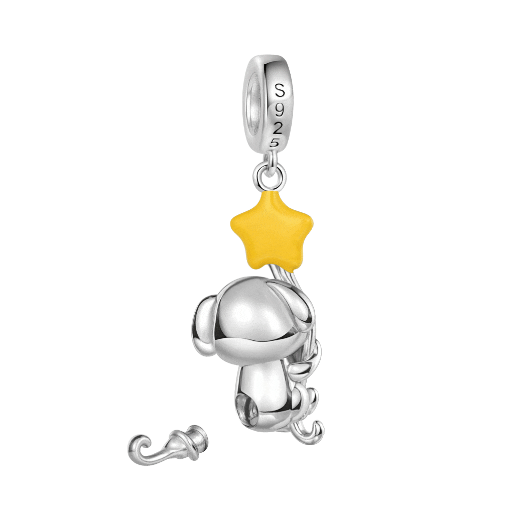 Gnoce Dog Memorial Urn Ashes Glow-in-the-Dark Pendant Dangle Charm_6