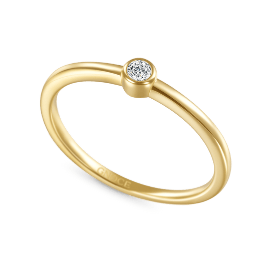 Gnoce 14K/10K Solid Gold Moissanite Minimalist Promise Ring_5