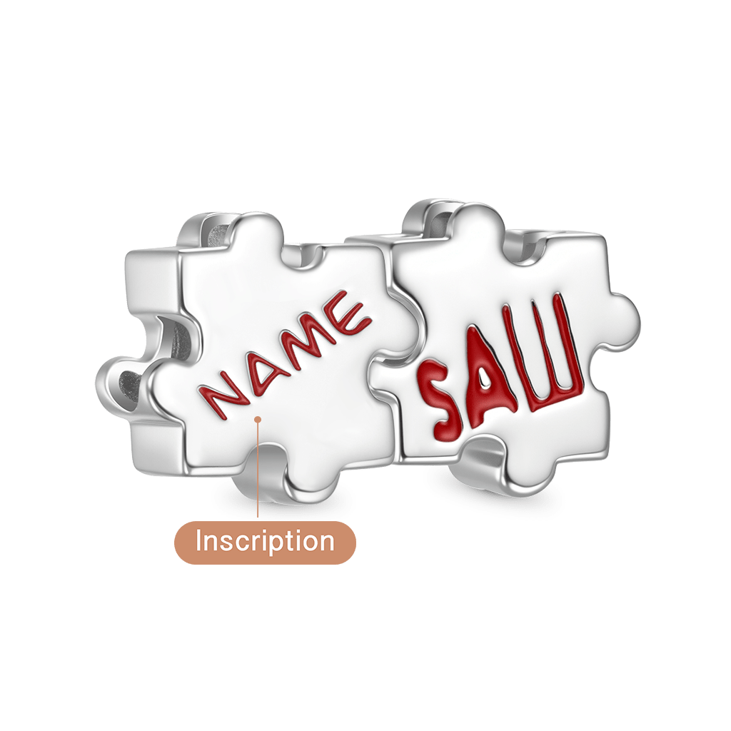 Gnoce Horror Billy the Puppet SAW Engravable Photo Charm_2