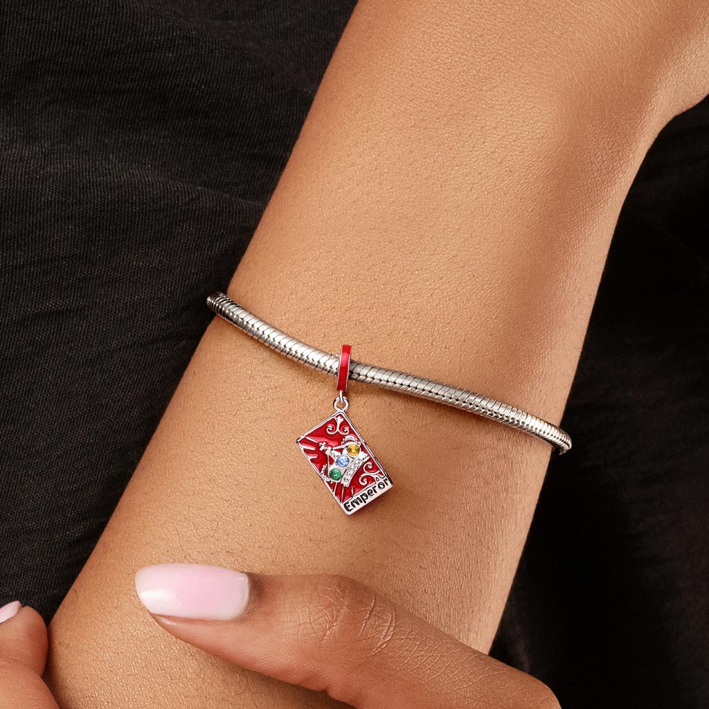 Gnoce Tarot Emperor Card Pendant Dangle Charm_2