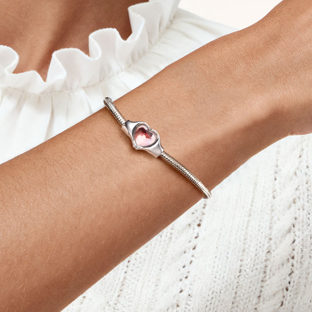 Gnoce Personalized Heart Hands Photo Charm_3