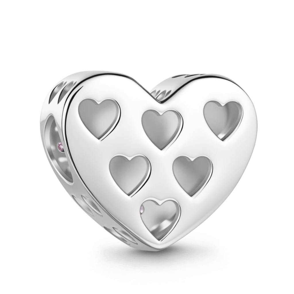 Gnoce Hollow Heart-Shaped Engravable Charm_6