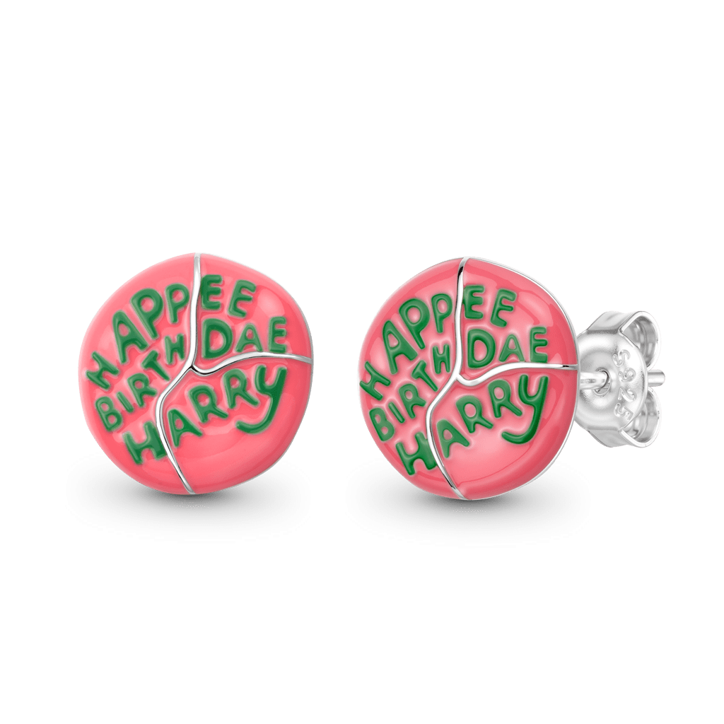 Gnoce Harry Potter Hagrid Birthday Cake Stud Earrings_1