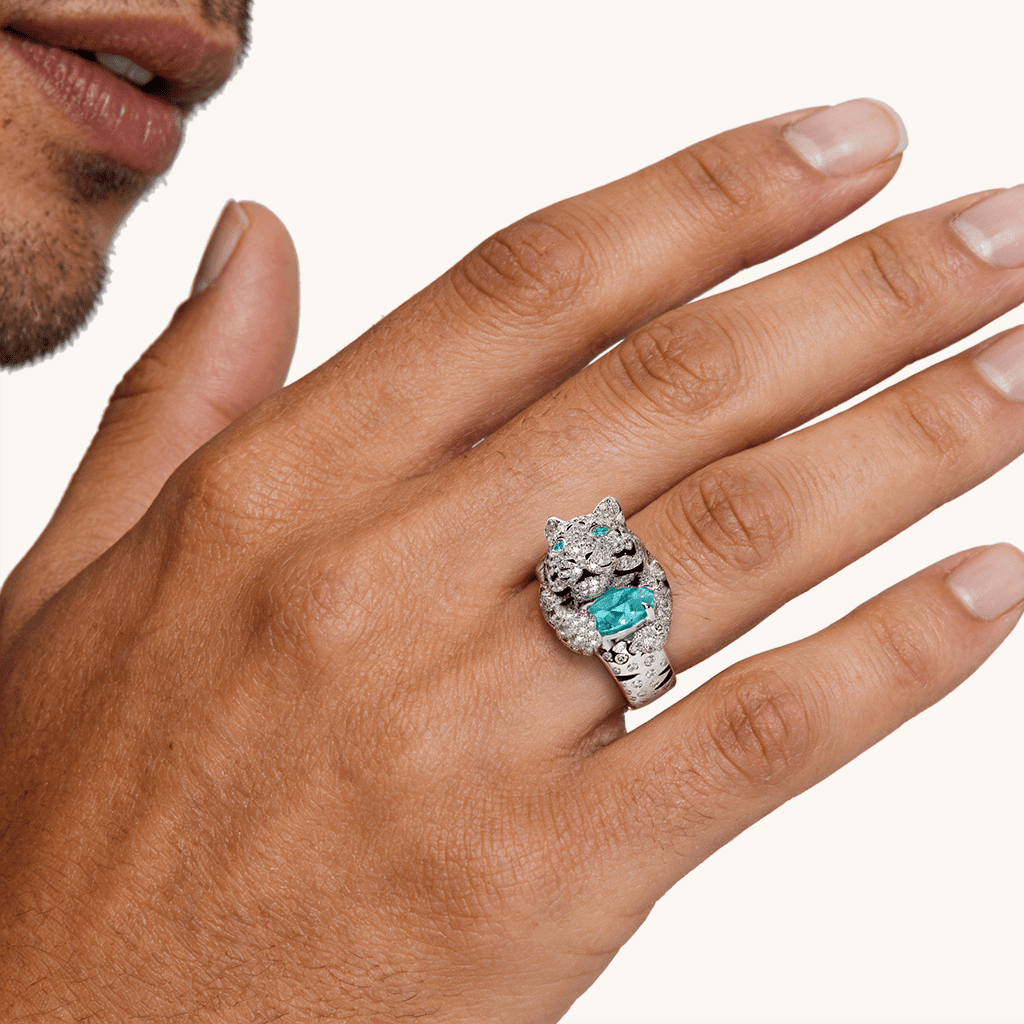 Gnoce Tiger Moissanite Ring_3