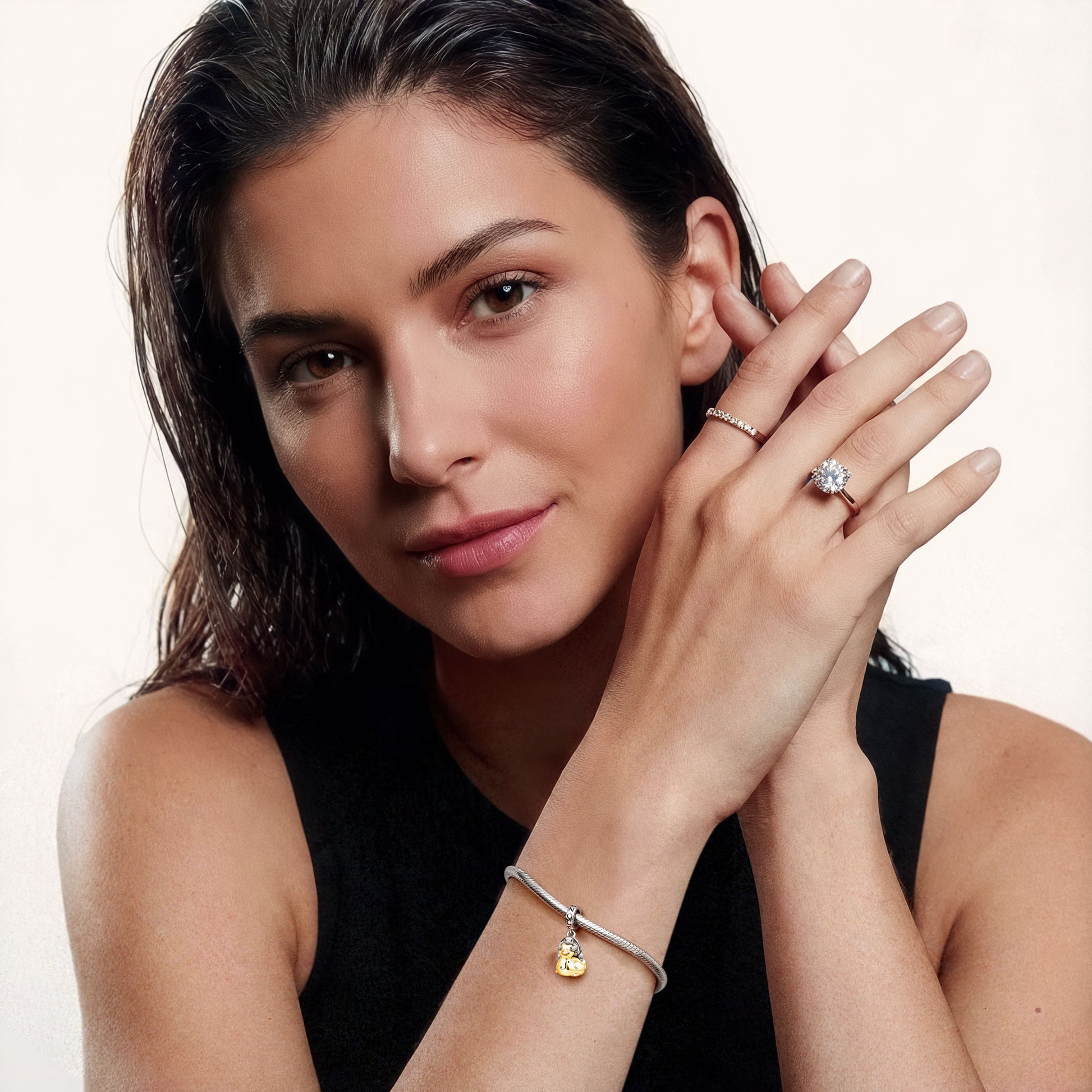 Gnoce Duck & Turtle Engravable Pendant Dangle Charm_4