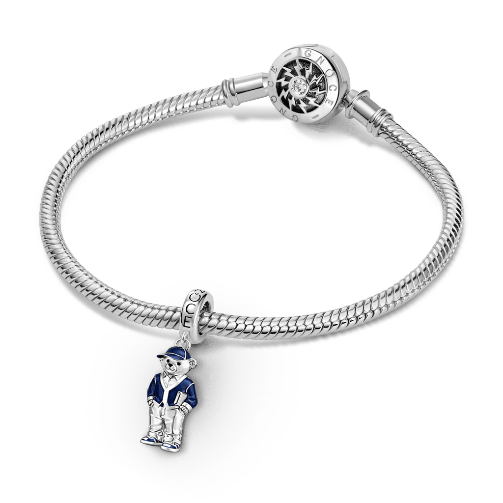 Gnoce School Uniform Boy Bear Pendant Dangle Charm_3