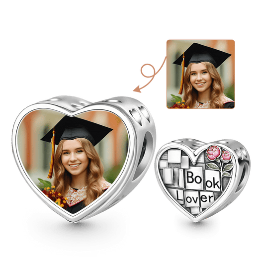 Gnoce Book Lover Personalized Photo Charm_1
