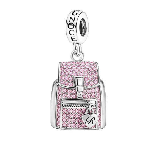 Gnoce Engravable Schoolbag Pendant Dangle Charm_1