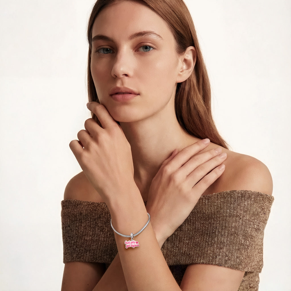 Gnoce Graduation 'hot girls get degrees'  Engravable Pendant Dangle Charm_4