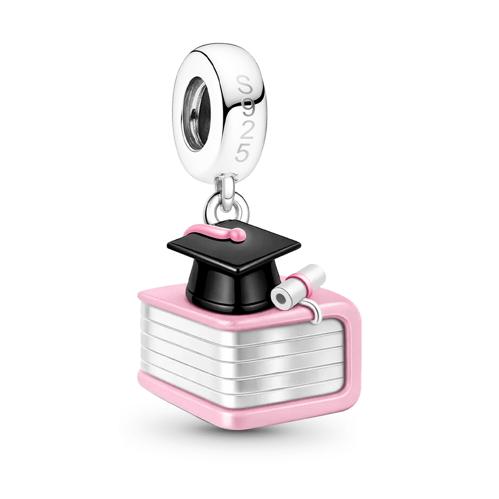 Gnoce Graduation Book Engravable Pendant Dangle Charm_7