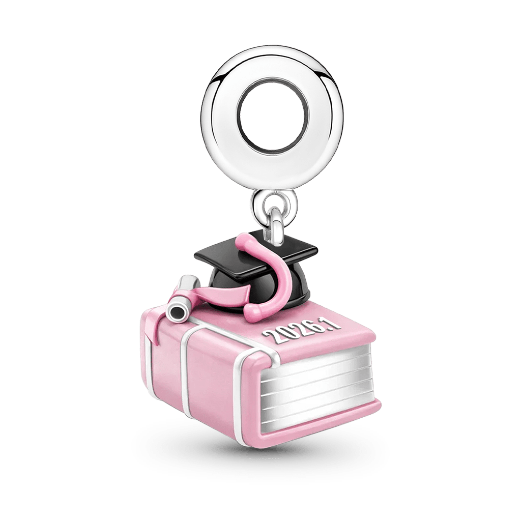 Gnoce Graduation Book Engravable Pendant Dangle Charm_6