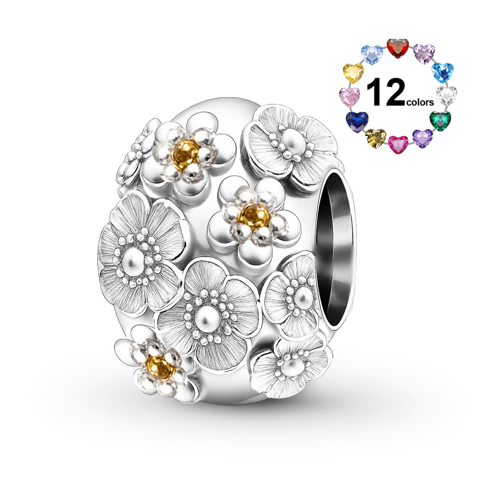 Gnoce Cherry Blossom Easter Egg Birthstone Charm_1