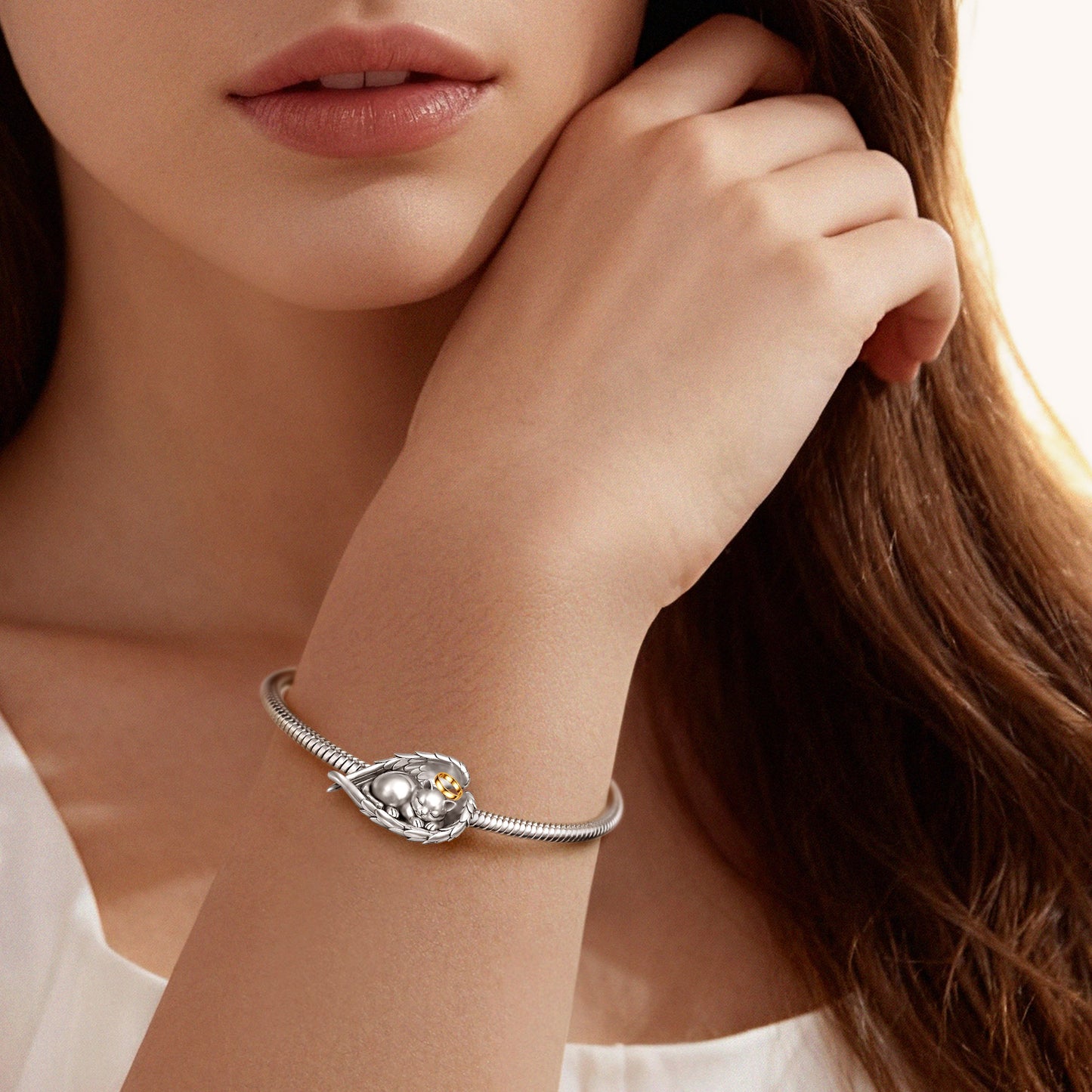 Gnoce Pet Memorial Cat Engravable Charm_2