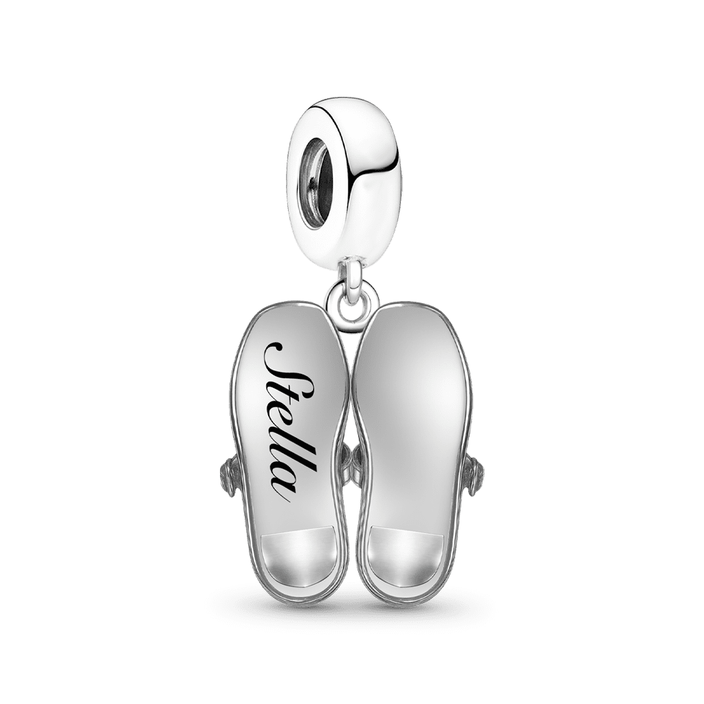 Gnoce Princess Shoe Customized Birthstone Pendant Dangle Charm_5