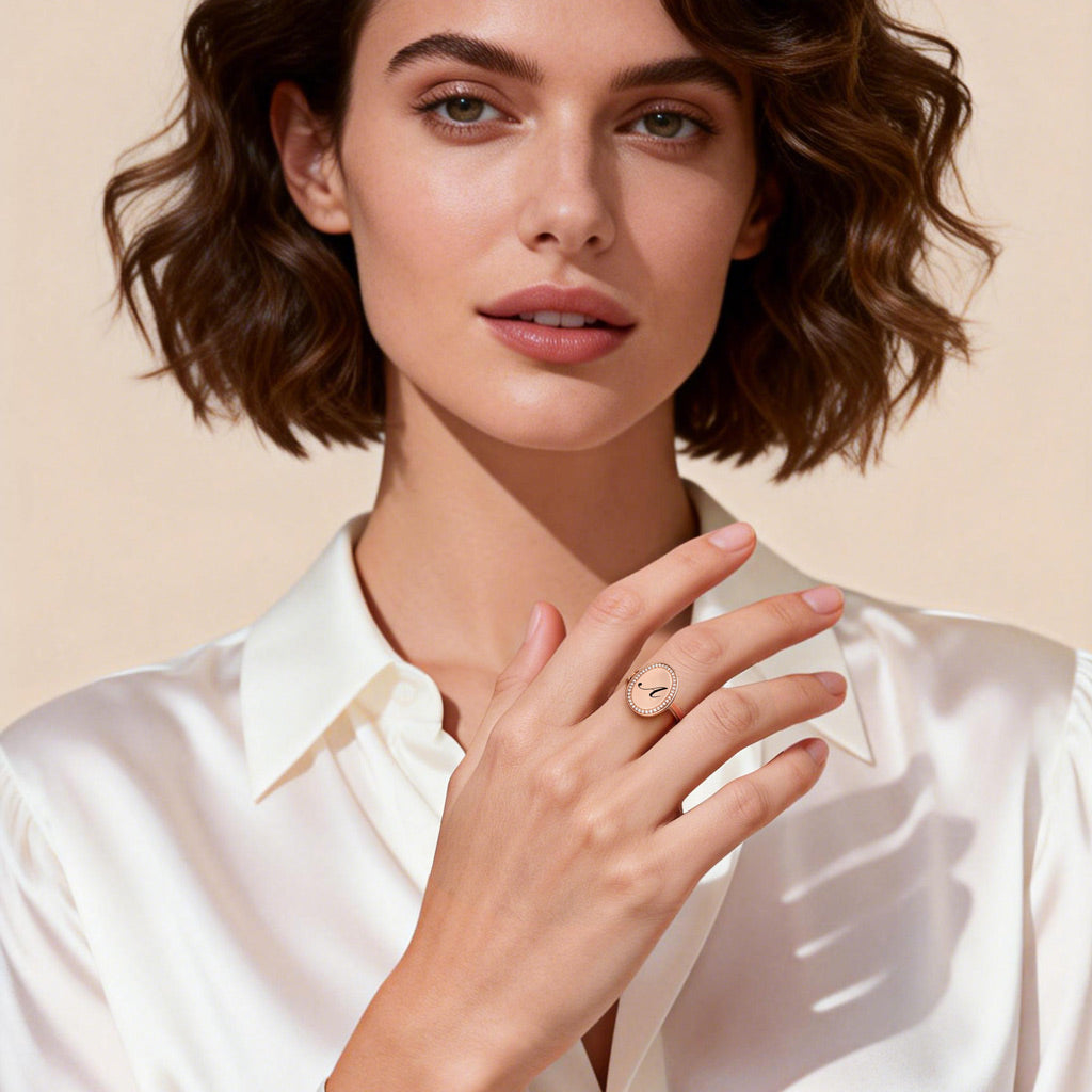 Gnoce Custom Photo Birthstone Ring with Personalized Engraving_4