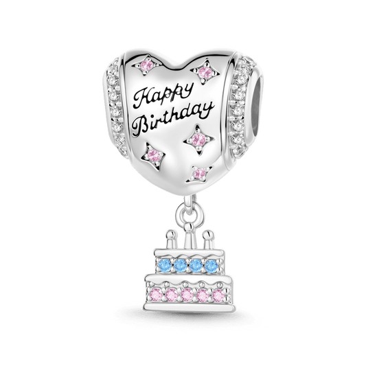 Gnoce Balloon Cake Charm Platinum-plated Silver Blend_1
