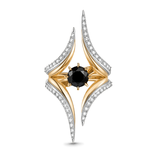Gnoce Geometric Spire Round-Cut Ring_1