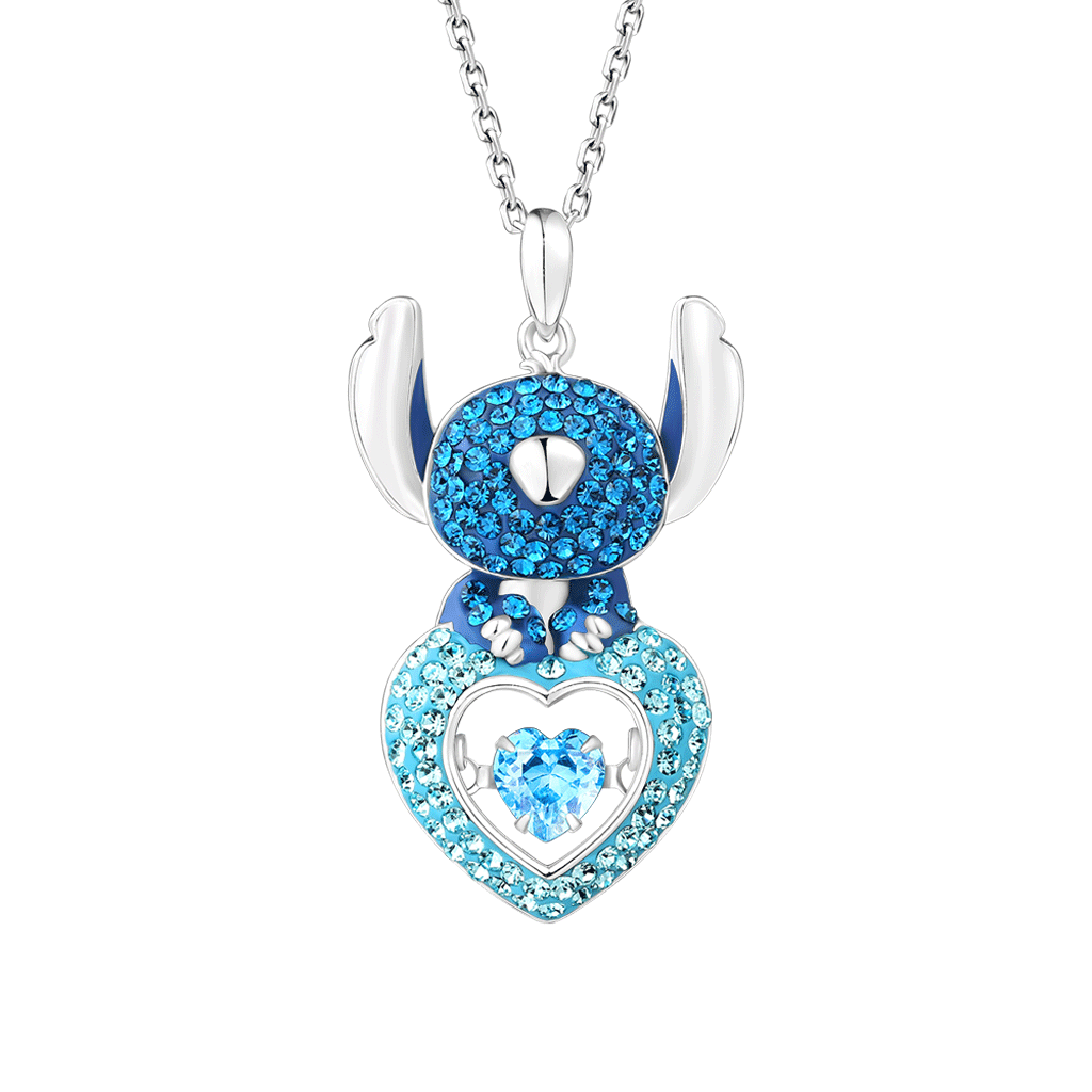 Collar Pave Corazón Bailarín Puntada