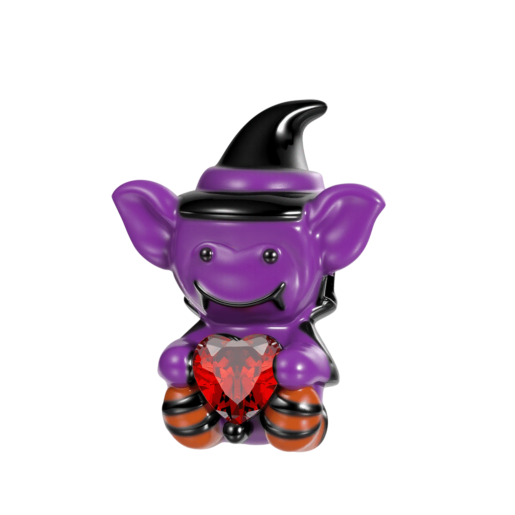 Charm de Elfo Púrpura de Halloween Espeluznante