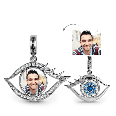 Charm Colgante Foto Ojo de Diablo