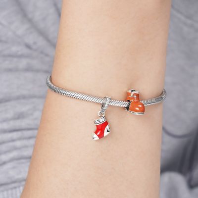 Charm Colgante Bota de Invierno de Nieve
