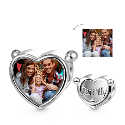 Charm Con Foto De Amor De Familia