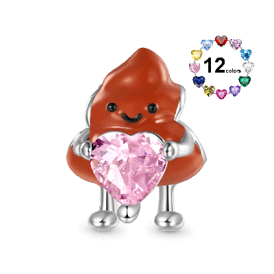 Charm de Corazón con Excremento
