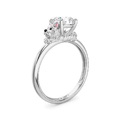 Anillo Terrier Blanco de las Highlands Occidentales