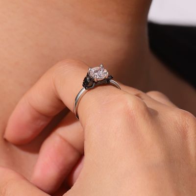 Anillo Dragón Negro Pequeño