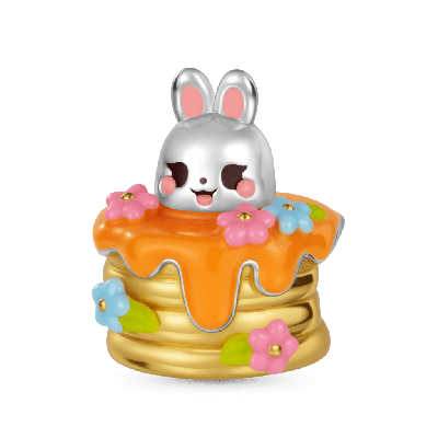 Charm De Pancake De Conejo Dulce