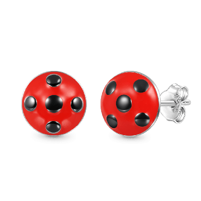 Miraculous Pendientes de Stud de Ladybug